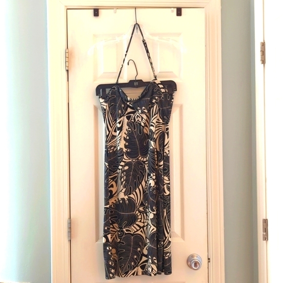The Limited Dresses & Skirts - NWT Dress Vintage The Limited Dress M Tropical Black and Cream